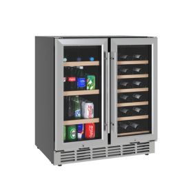 30in Beverage Wine Refrigerator Cooler-80 Can & 30 Bottle Capacity 30in Beverage Wine Refrigerator Cooler-80 Can & 30 Bottle Capacity